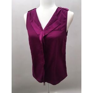 The Limited Purple Dressy Blouse Top silky